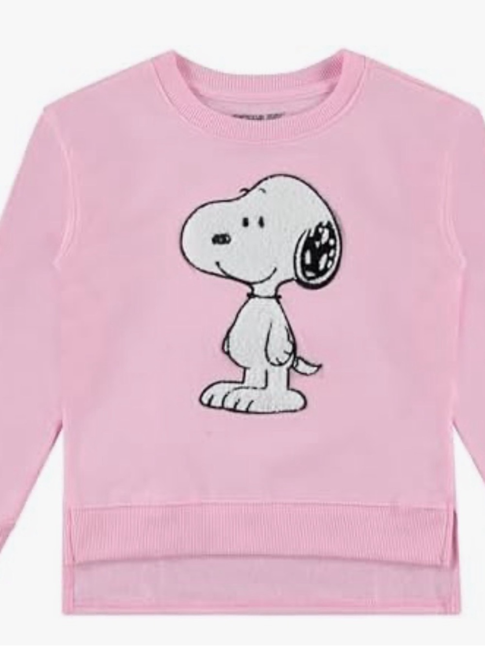 Peanuts Snoopy Pink Crewneck Sweatshirt Pullover - Picture 4 of 5